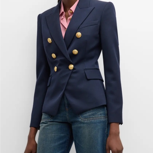 Moxgie Jackets & Blazers - Women’s Navy Double-Breasted Blazer with Gold Buttons by Moxgie XS
